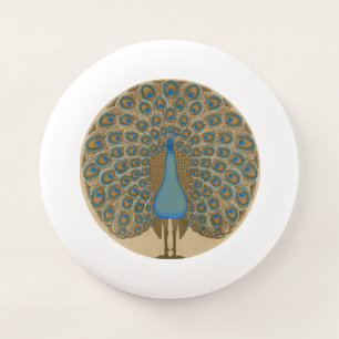 Walter Crane Vintage Gold Blue Peacock Art Wham-O Frisbee