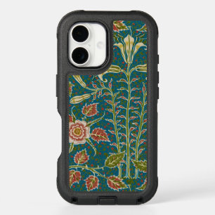 Walter Crane Vintage Lily and Rose Floral iPhone 16 Case