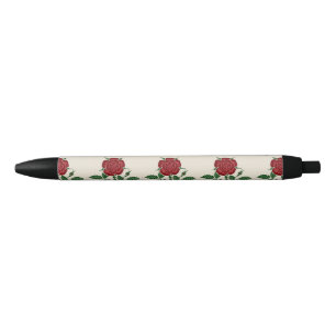 Walter Crane Vintage Saxon Red Rose Pattern Pen