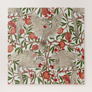 Walter Crane White Cockatoo Red Pomegranate Art Jigsaw Puzzle