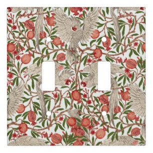 Walter Crane White Cockatoo Red Pomegranate Art Light Switch Cover