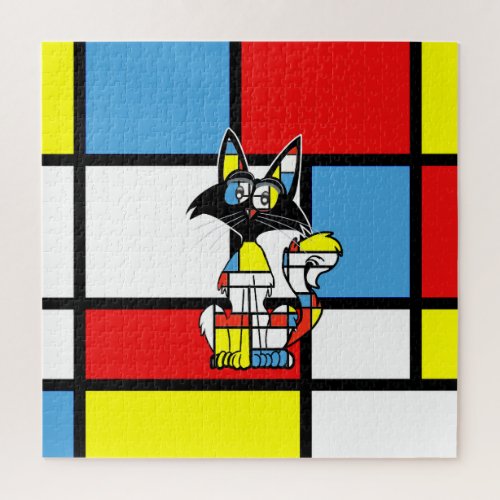 Walter finds himself in a Piet Mondrian  Jigsaw Puzzle