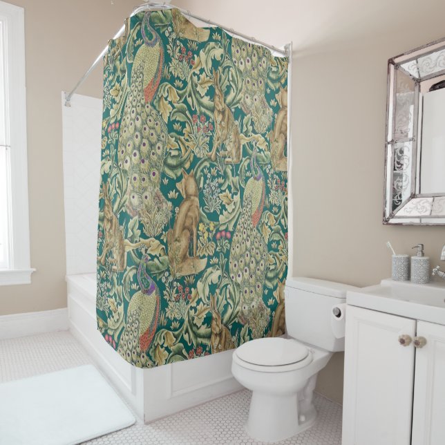 Walter Morris "Forest" Shower Curtain (In Situ)
