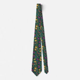 Walter Morris Inspired Floral Print Neck Tie
