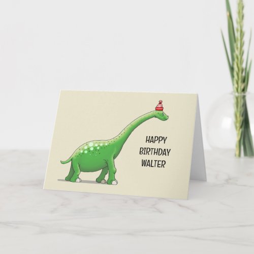 Walter the Dinosaur Card