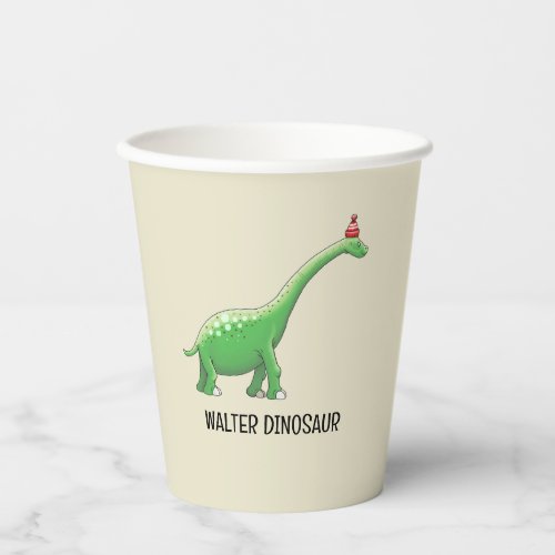 Walter the Dinosaur Paper Cups