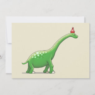 Walter the Long Neck Dinosaur Card
