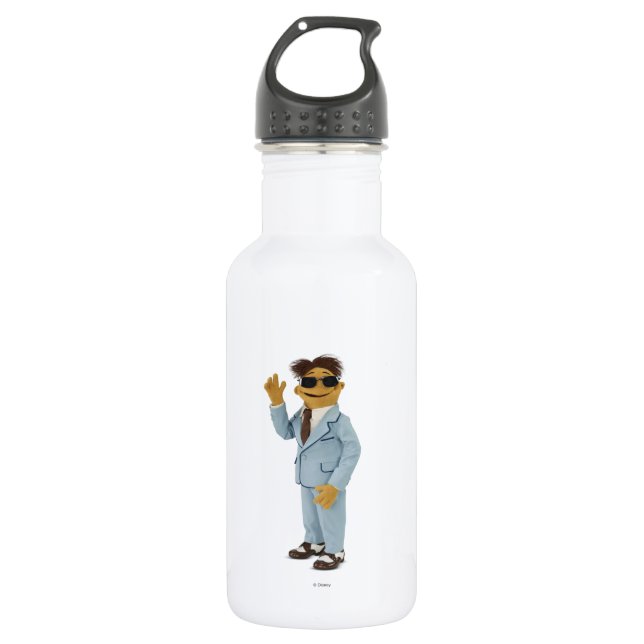 Walter wearing sunglasses water bottle (Front)