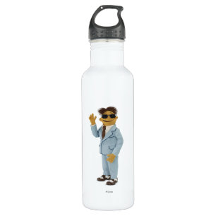 Walter wearing sunglasses water bottle