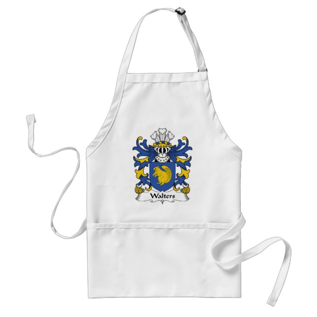 Walters Family Crest Adult Apron (Front)