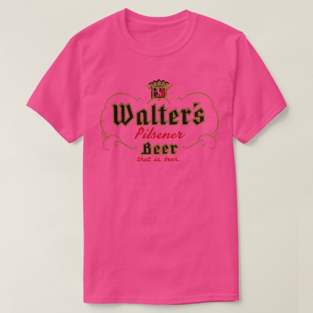 Walters Pilsner Beer Retro Defunct Breweriana T-Shirt (Design Front)