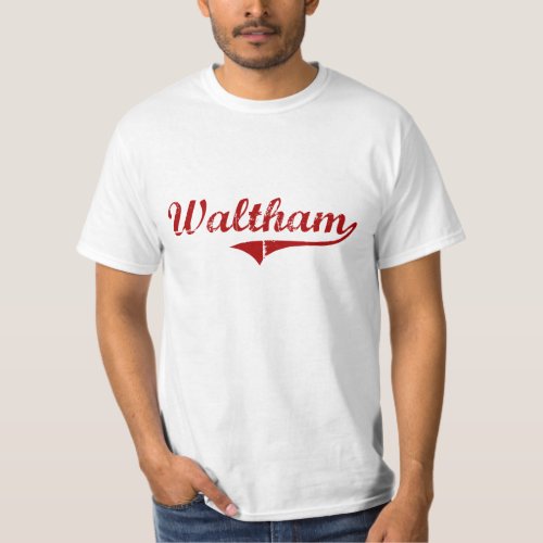 Waltham Massachusetts Classic Design T_Shirt