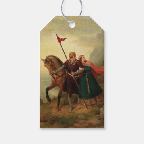 Walther and Hildegund Fleeing with their Horse Gift Tags