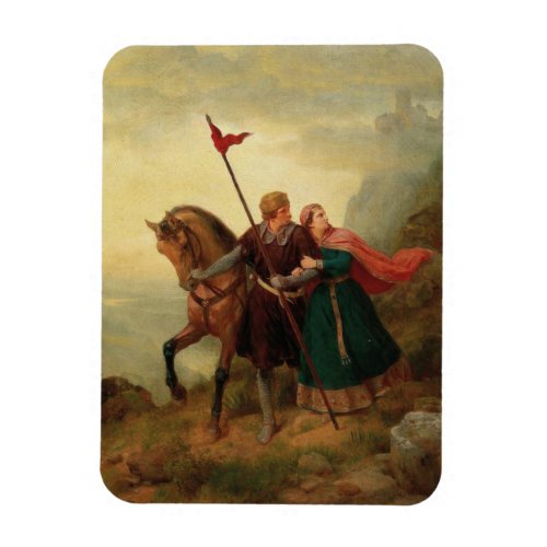 Walther and Hildegund Fleeing with their Horse Magnet