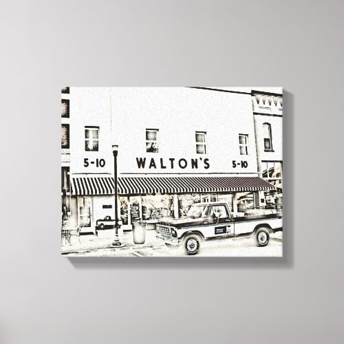 Waltons Five and Dime Canvas Print