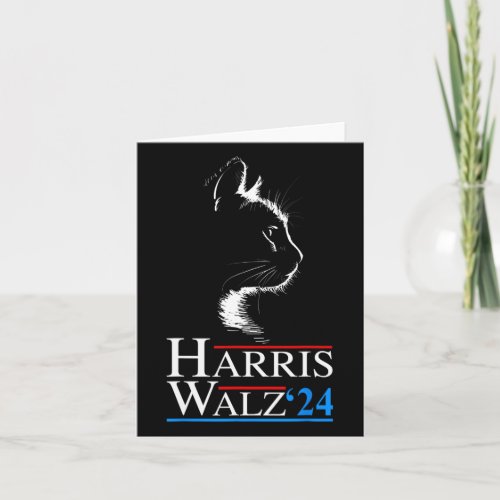 Waltz 2024 Cat Election Kamala Harris Tim Walz 202 Card