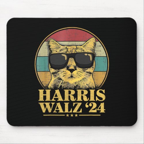 Waltz 2024 Election Cat Lady Kamala Harris Tim Wal Mouse Pad