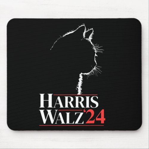 Waltz 2024 Election Cat Lady Kamala Harris Tim Wal Mouse Pad