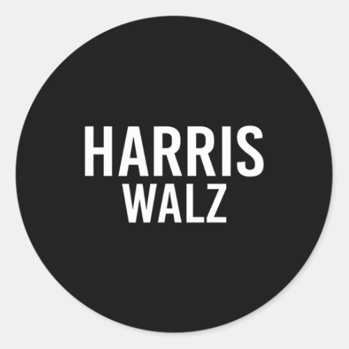 Waltz 2024 Election Kamala Harris Tim Waltz 2024 1 Classic Round Sticker