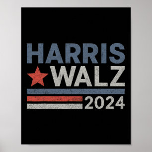 Waltz 2024 Election Kamala Harris Tim Waltz 2024 1 Poster