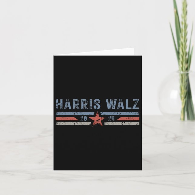 Waltz 2024 Election Kamala Harris Tim Waltz 2024 2 Card (Front)