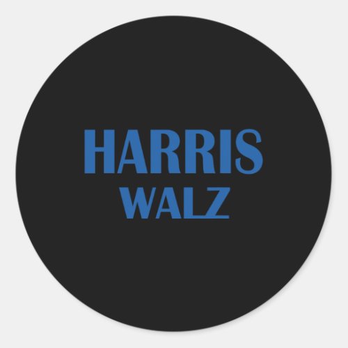 Waltz 2024 Election Kamala Harris Tim Waltz 2024 2 Classic Round Sticker