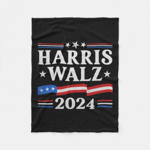 Waltz 2024 Election Kamala Harris Tim Waltz 2024 2 Fleece Blanket