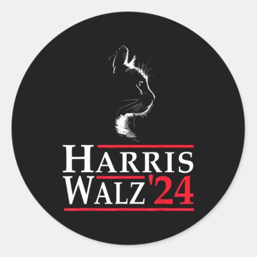 Waltz 2024 Election Kamala Harris Tim Waltz 2024 3 Classic Round Sticker