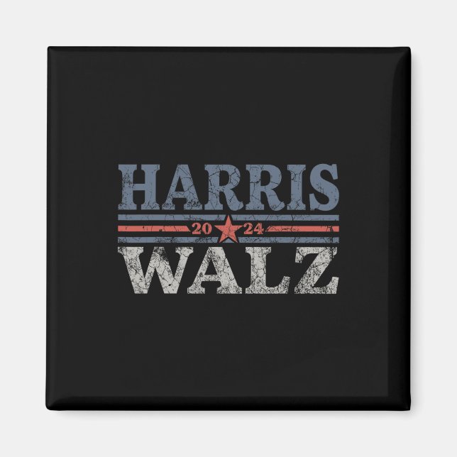 Waltz 2024 Election Kamala Harris Tim Waltz 2024 3 Magnet (Front)
