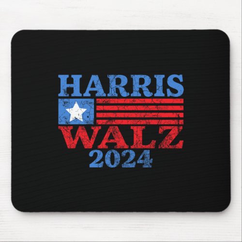 Waltz 2024 Election Kamala Harris Tim Waltz 2024 3 Mouse Pad