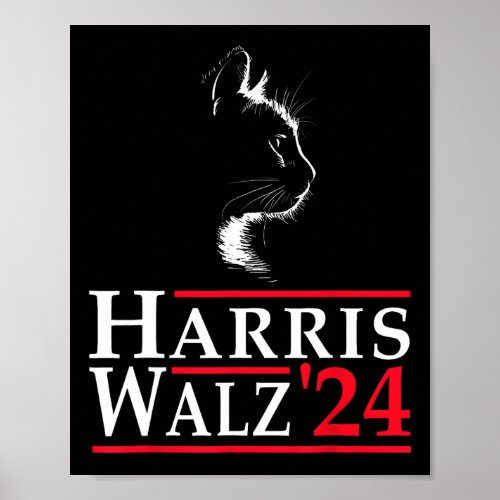 Waltz 2024 Election Kamala Harris Tim Waltz 2024 3 Poster