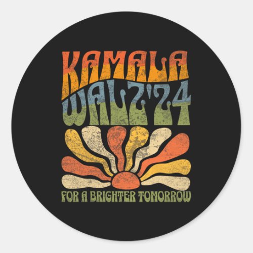 Waltz 2024 Election Kamala Harris Tim Waltz 2024 5 Classic Round Sticker