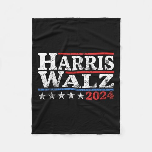 Waltz 2024 Election Kamala Harris Tim Waltz 2024 5 Fleece Blanket