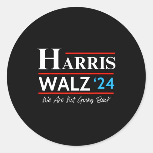 Waltz 2024 Election Kamala Harris Tim Waltz 2024  Classic Round Sticker