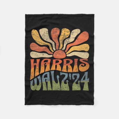 Waltz 2024 Election Kamala Harris Tim Waltz 2024  Fleece Blanket