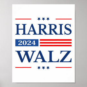 Waltz 2024 Kamala Harris 2024 Tim Waltz 2024 Usa F Poster