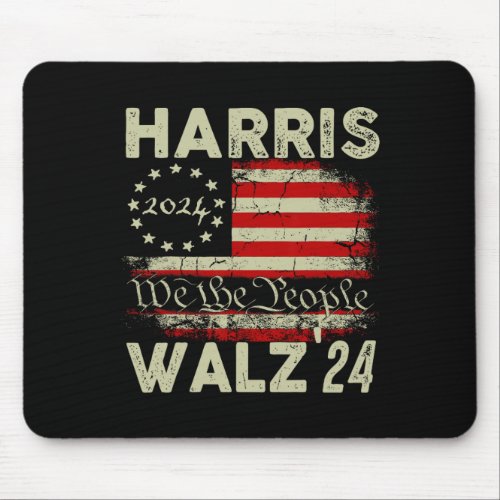 Waltz 2024 Kamala Harris 47th President Usa Americ Mouse Pad