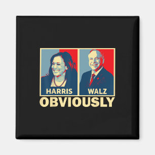 Waltz 2024 Obviously Tim Walz Kamala Harris 2024 Magnet