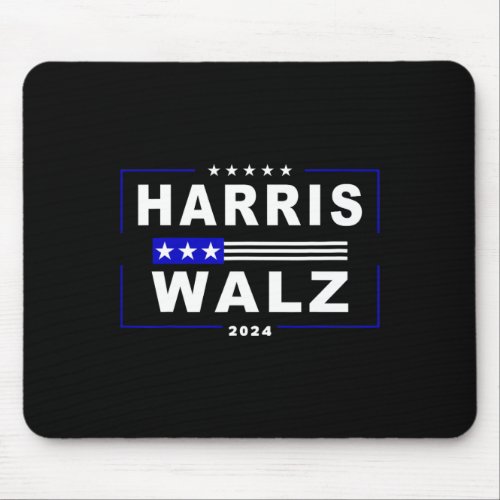 Waltz 2024 President Election Kamala Harris Tim Wa Mouse Pad