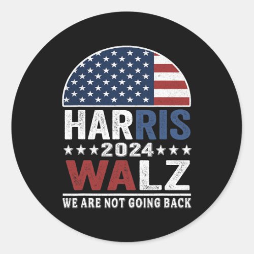 Waltz 2024 Shirt Election Kamala Haris Tim Waltz 2 Classic Round Sticker