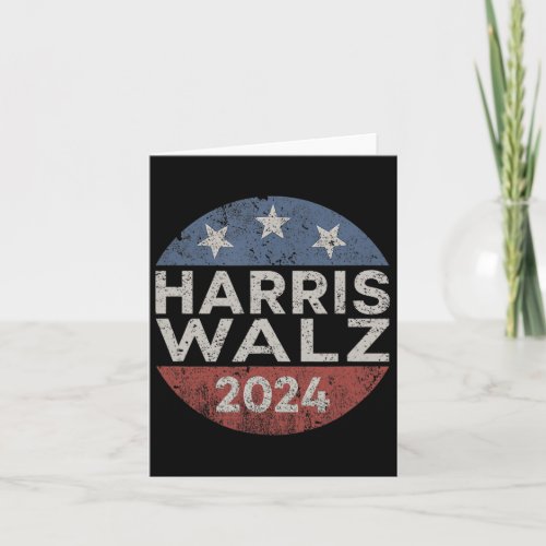 Waltz 2024 Vice President Kamala Harris Tim Walz 2 Card