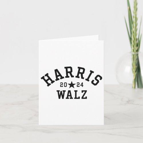 Waltz 2024 Vintage Kamala Harris Tim Walz  Card