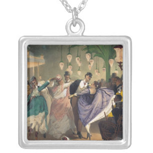 Waltz at the Bal Mabille Silver Plated Necklace