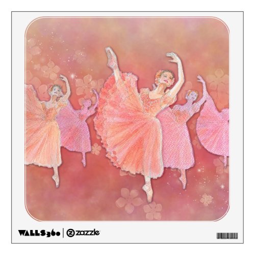 Waltz of the Flowers Ballet Art Wall Decal