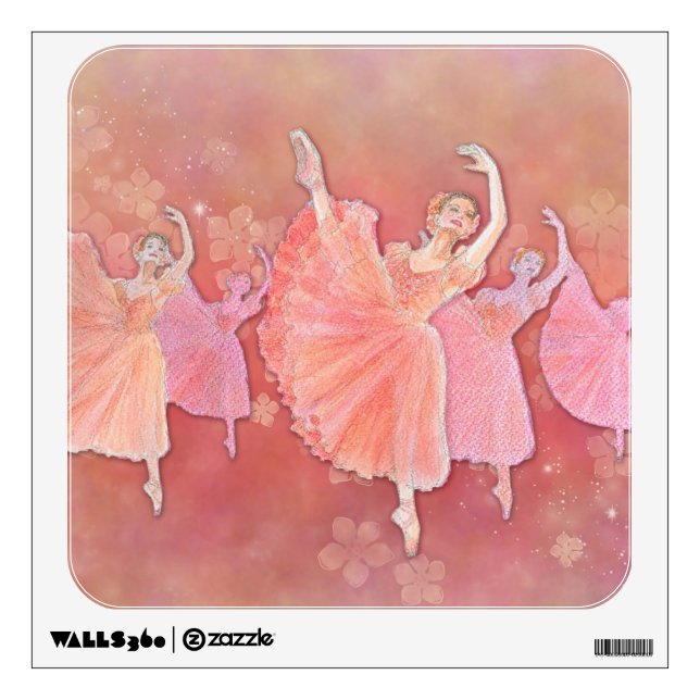 Waltz of the Flowers Ballet Art Wall Decal (Front)
