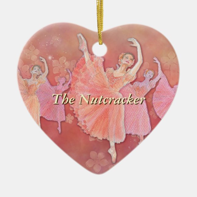 Waltz of the Flowers Heart Ornament (Front)