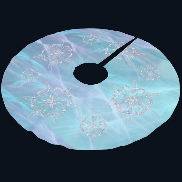Waltz of the Snowflakes Christmas Tree Skirt