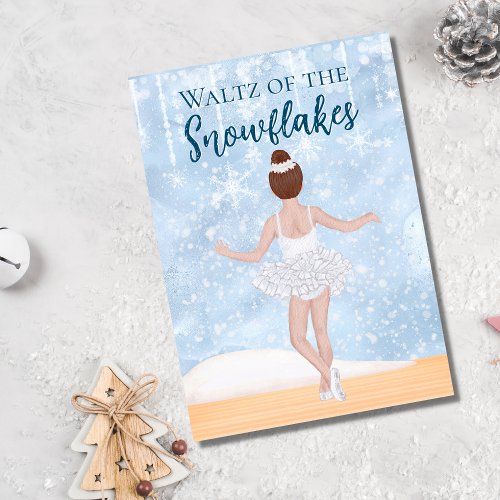 Waltz of the Snowflakes the Nutcracker Ballet Holiday Card