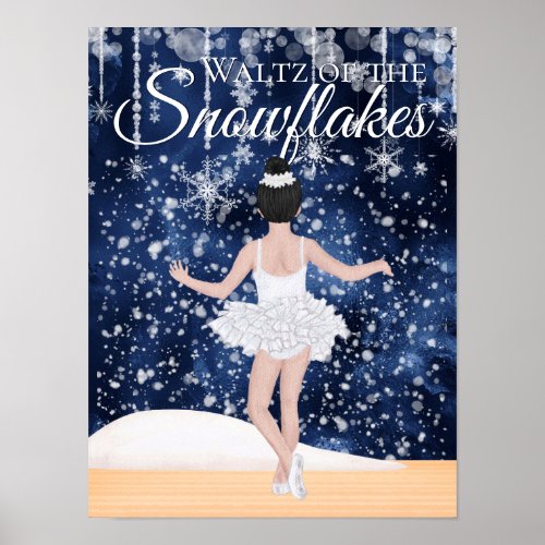 Waltz of the Snowflakes the Nutcracker Ballet Poster