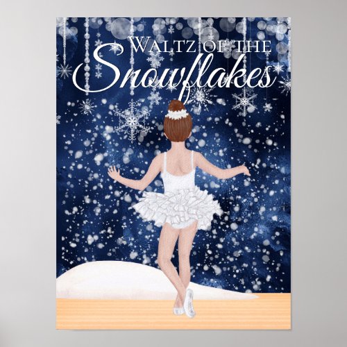 Waltz of the Snowflakes the Nutcracker Ballet Poster